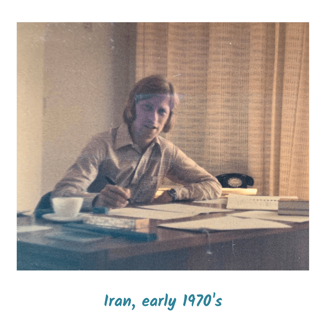 Robert Boast at work in the 1970s